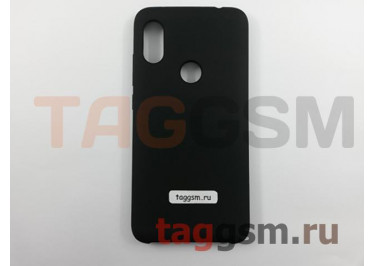 Задняя накладка для Xiaomi Redmi Note 6 (силикон, черная), ориг