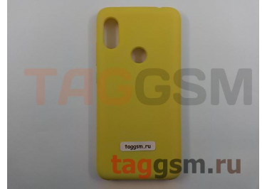 Задняя накладка для Xiaomi Redmi Note 6 (силикон, желтая), ориг
