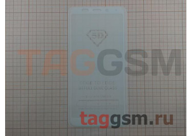 Пленка / стекло на дисплей для XIAOMI Redmi 5 Plus (Gorilla Glass) 5D (белый) техпак