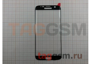 Пленка / стекло на дисплей для Samsung G935 Galaxy S7 Edge (Gorilla Glass) 5D Full Glue (полное наклеивание, черный) техпак
