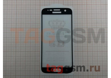 Пленка / стекло на дисплей для Samsung G930 Galaxy S7 (Gorilla Glass) 5D (черный) техпак