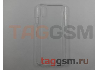 Задняя накладка для iPhone XS Max (силикон, ультратонкая, прозрачная), техпак