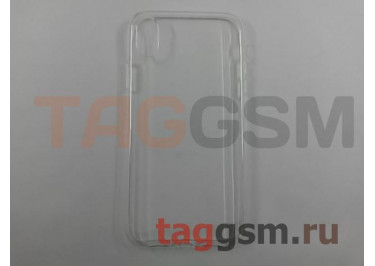 Задняя накладка для iPhone XR (силикон, ультратонкая, прозрачная), техпак