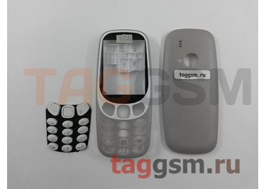 Корпус Nokia 3310 (2017) со средней частью + клавиатура (серый)