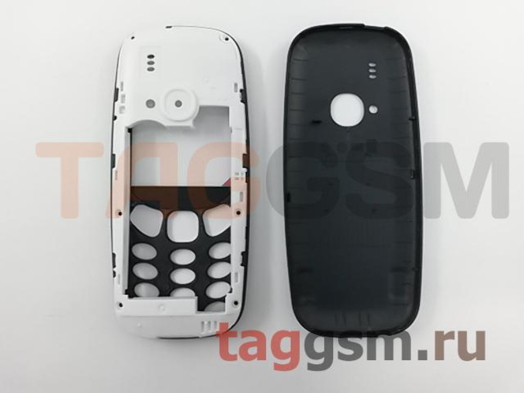 Корпус Nokia 3310 (2017) со средней частью + клавиатура (синий)