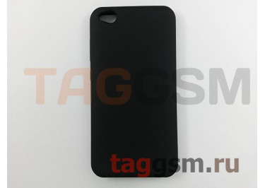 Задняя накладка для Xiaomi Redmi Go (силикон, матовая, черный) Faison