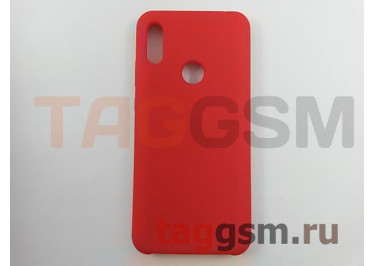 Задняя накладка для Huawei Y6 (2019) (силикон, матовая, красная) Faison