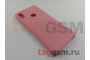Задняя накладка для Huawei Y6 (2019) (силикон, матовая, розовая) Faison