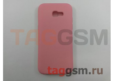 Задняя накладка для Samsung A5 / A520 Galaxy A5 (2017) (силикон, матовая, розовая) Faison