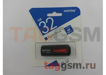 Флеш-накопитель 32Gb Smartbuy Iron series Black / Red USB 3.0