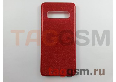 Задняя накладка для Samsung G973FD Galaxy S10 (силикон, красная (BRILLIANT)) NEYPO