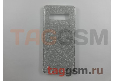 Задняя накладка для Samsung G973FD Galaxy S10 (силикон, серебро (BRILLIANT)) NEYPO
