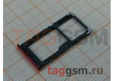 Держатель сим для Xiaomi Redmi Note 7 / Note 7 Pro (красный)