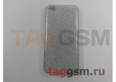 Задняя накладка для Xiaomi Redmi Go (силикон, серебро (BRILLIANT)) NEYPO