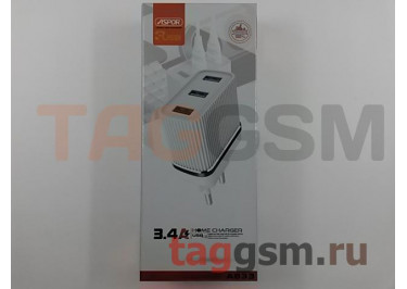 Сетевое зарядное устройство 3 выхода USB 3400mA (A833) ASPOR
