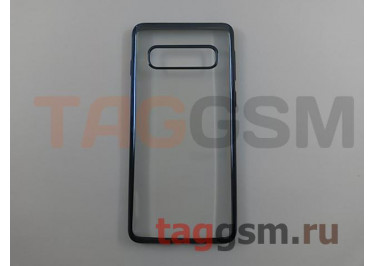 Задняя накладка для Samsung G973FD Galaxy S10 (силикон, синяя (Kingdom Series)) Usams