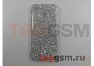 Задняя накладка для Samsung A30 / A305 Galaxy A30 (2019) (силикон, белая (Diamond)) Faison
