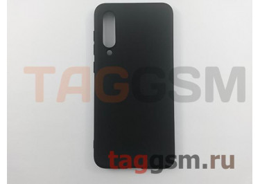 Задняя накладка для Xiaomi Mi9SE (силикон, матовая, черная (Mate)) BoraSCO