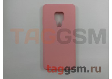 Задняя накладка для Huawei Mate 20 (силикон, матовая, розовая) Faison