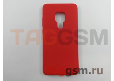 Задняя накладка для Huawei Mate 20 (силикон, матовая, красная) Faison