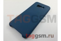 Задняя накладка для Samsung G955 Galaxy S8 Plus (силикон, матовая, синяя) Faison