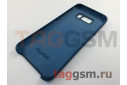 Задняя накладка для Samsung G955 Galaxy S8 Plus (силикон, матовая, синяя) Faison