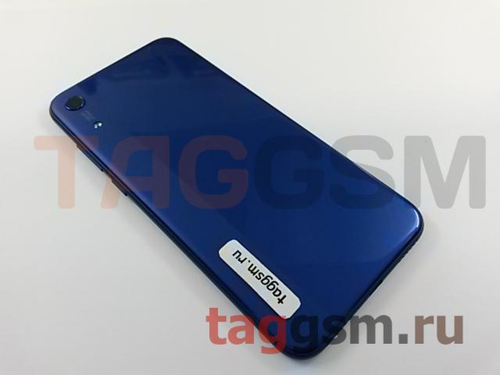 Задняя крышка для Huawei Honor 8A (без сканера отпечатка пальца) (синий),  ориг