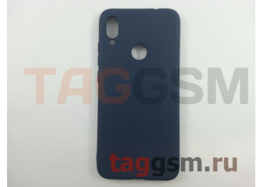 Задняя накладка для Xiaomi Redmi 7 (силикон, матовая, синяя) FINITY