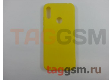 Задняя накладка для Huawei Y6 Prime (2019) (силикон, матовая, желтая) FINITY
