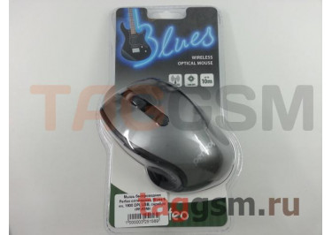 Мышь беспроводная Perfeo оптическая, Blues 6 кн, 1600 DPI, USB, серебро (PF-5359)