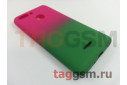 Задняя накладка для Xiaomi Redmi 6 (силикон, матовая, красно - зеленая (Gradient)) Faison