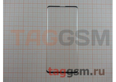 Пленка / стекло на дисплей для Samsung G973 Galaxy S10 (Gorilla Glass) (черный) техпак