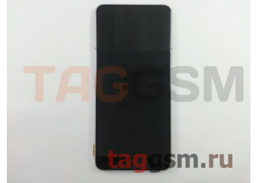 Дисплей для Samsung  SM-A805 Galaxy A80 (2019) + тачскрин + рамка (серебро), ОРИГ100%