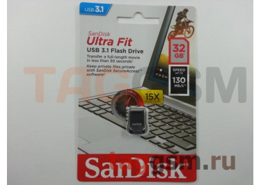 Флеш-накопитель 32Gb SanDisk USB 3.1 Ultra Fit CZ43 Black