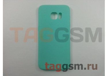 Задняя накладка для Samsung G935 Galaxy S7 Edge (силикон, матовая, бирюзовая (Soft Matte)) NEYPO