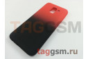 Задняя накладка для Samsung J6 / J600 Galaxy J6 (2018) (силикон, матовая, красно-черная (Gradient)) Faison