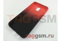 Задняя накладка для Samsung J6 / J600 Galaxy J6 (2018) (силикон, матовая, красно-черная (Gradient)) Faison