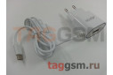 Сетевое зарядное устройство Type-C + USB 1000mA, (A802) ASPOR
