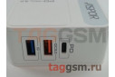 Сетевое зарядное устройство 1 выход USB 2000mA + 1 выход USB 3.0 быстрая зарядка + 1 выход PD (Type-C) + кабель USB - Lightning (A838 PD) ASPOR