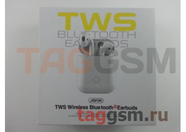 Наушники Aspor A616 TWS (Bluetooth 5.0) + микрофон (белый)