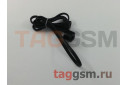 Шнурок для APPLE Airpods (силикон, черный)