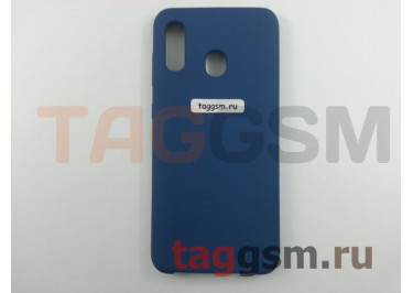 Задняя накладка для Samsung A20 / A205 Galaxy A20 / A30 / A305 Galaxy A30 (2019) (силикон, синяя), ориг