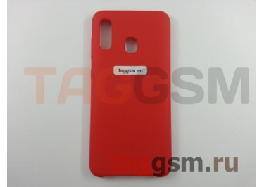 Задняя накладка для Samsung A20 / A205 Galaxy A20 / A30 / A305 Galaxy A30 (2019) (силикон, красная), ориг