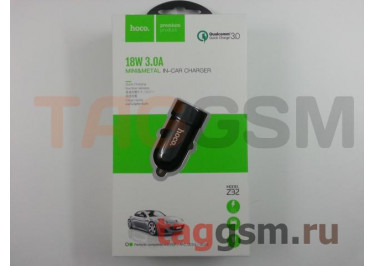 Блок питания USB (авто) 3000mA (в коробке) (черный), (Z32) HOCO