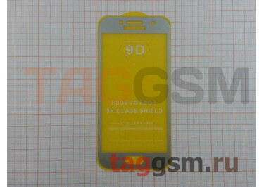 Пленка / стекло на дисплей для Samsung A3 / A320 Galaxy A3 (2017) (Gorilla Glass) 5D (золото) техпак
