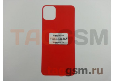 Пленка / стекло для iPhone 11 Pro Max (на заднюю крышку) (красный, глянец), техпак