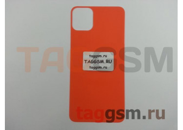 Пленка / стекло для iPhone 11 Pro Max (на заднюю крышку) (оранжевый, глянец), техпак