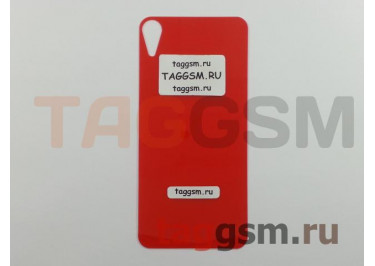 Пленка / стекло для iPhone XR (на заднюю крышку) (красный, глянец), техпак