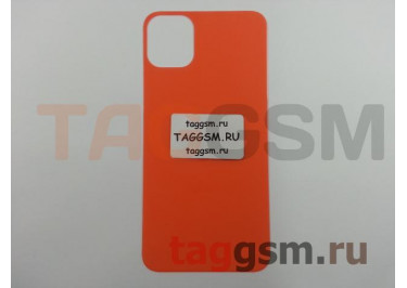 Пленка / стекло для iPhone 11 (на заднюю крышку) (оранжевый, глянец), техпак