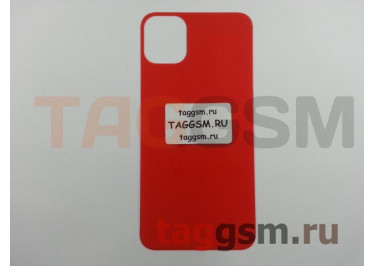 Пленка / стекло для iPhone 11 (на заднюю крышку) (красный, глянец), техпак